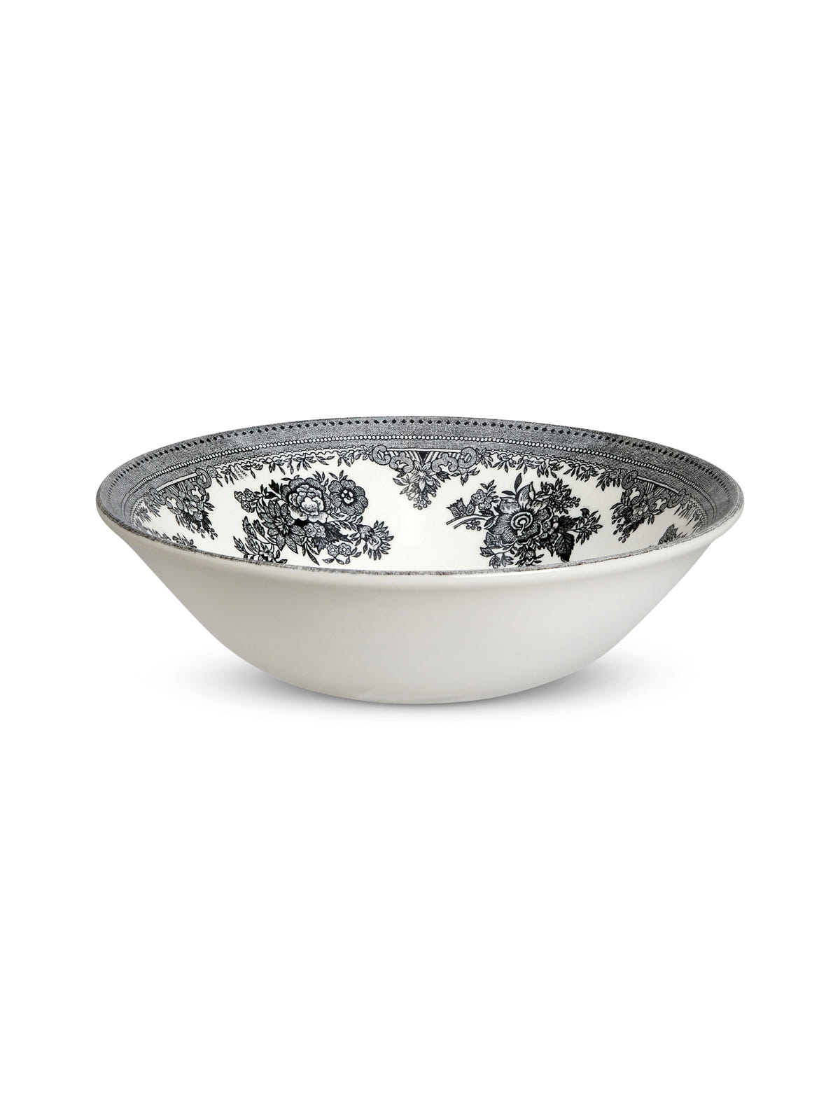 Black & White Asiatic Pheasants Cereal Bowl 16cm/6.3"