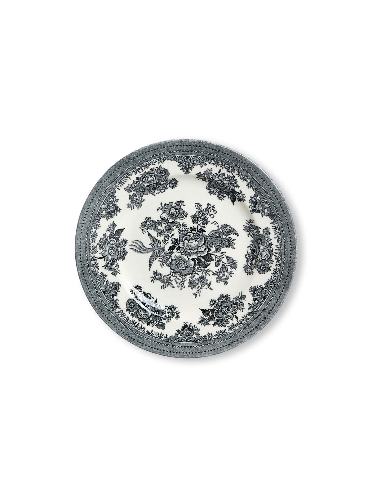 Black & White Asiatic Pheasants Plate 17.5cm/7"