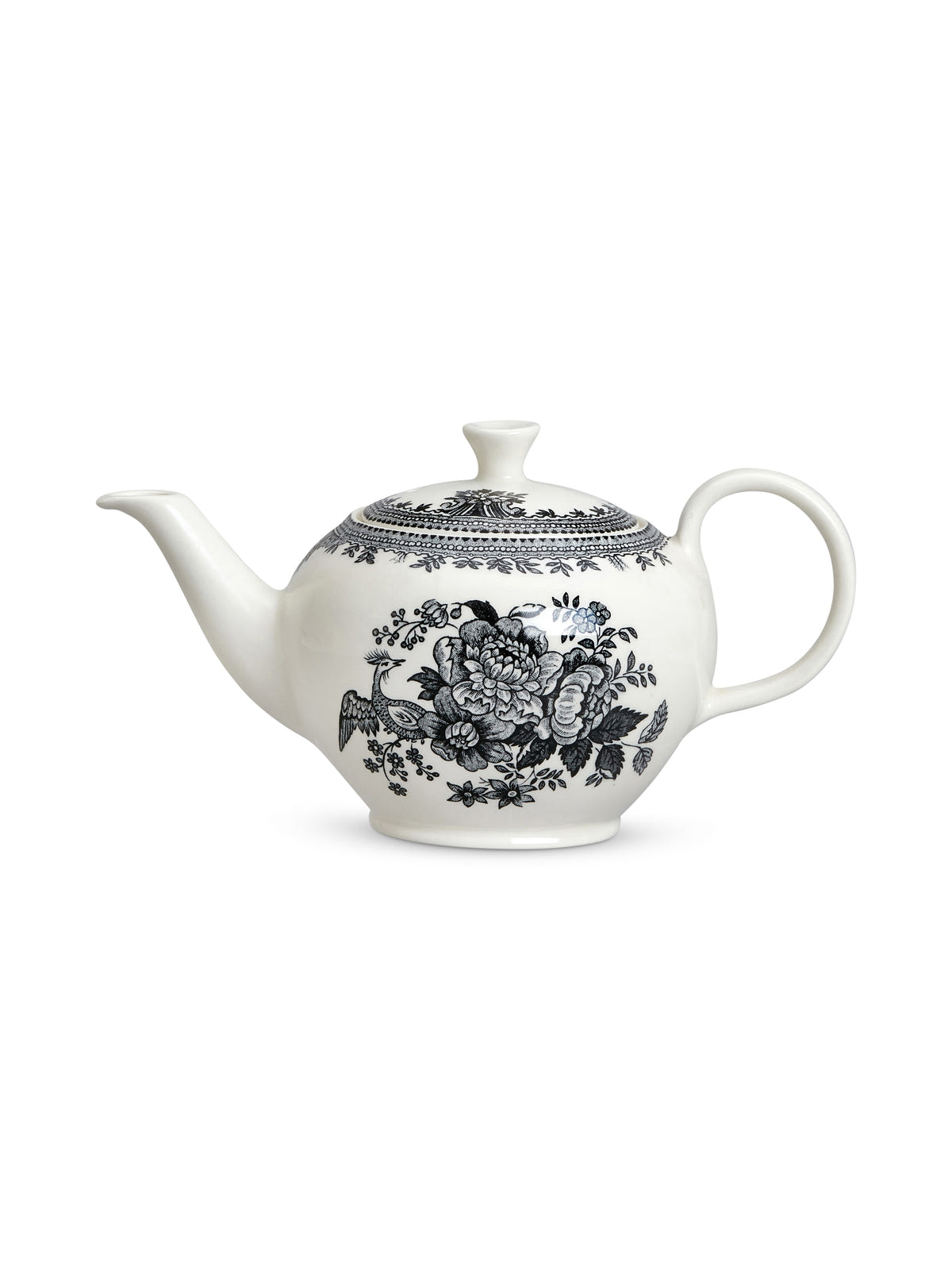 Black & White Asiatic Pheasants Small Teapot Gift Set, 3-4 Cup 400ml/0.75pt