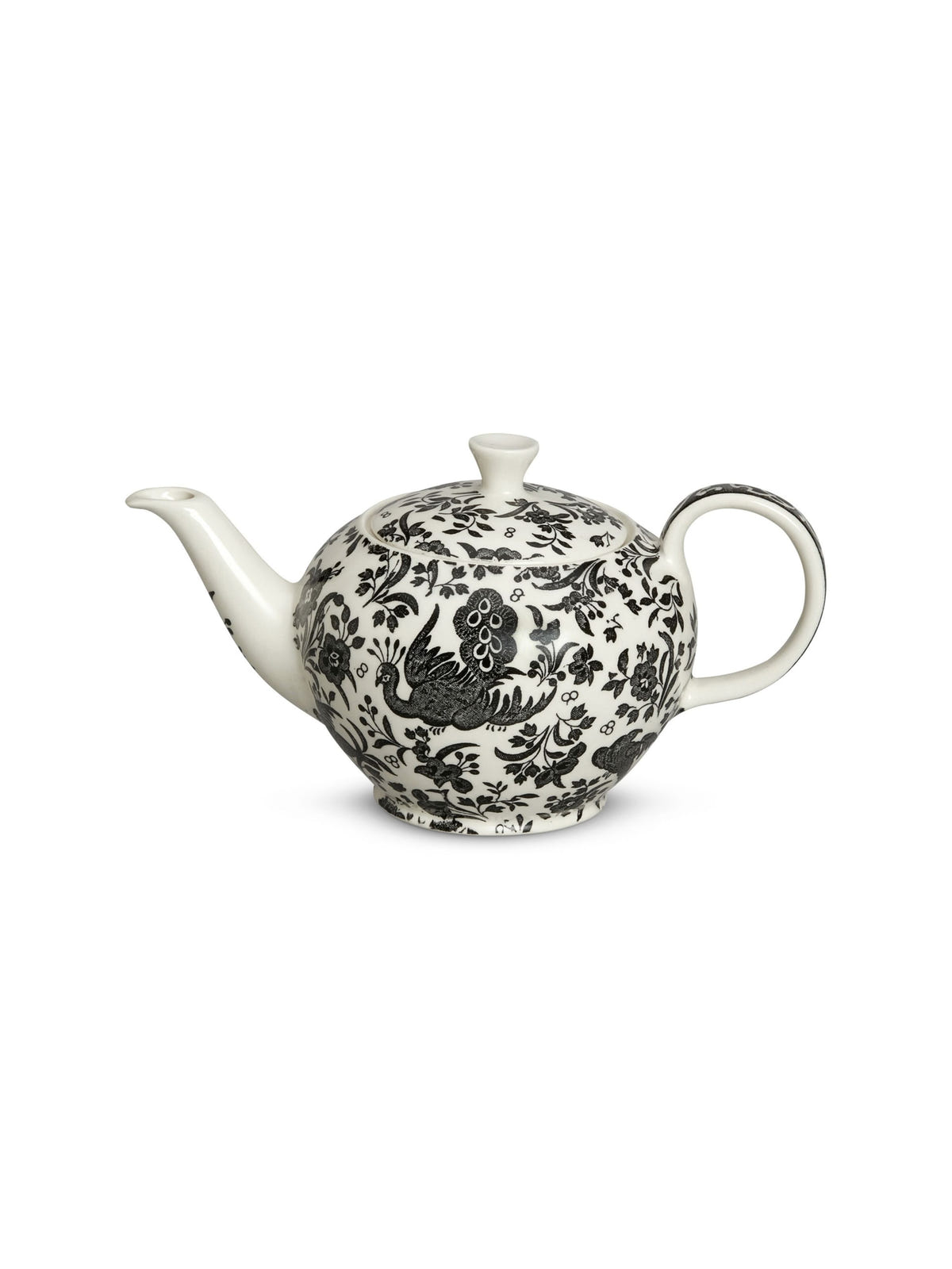 Black Regal Peacock Small Teapot Gift Set, 3-4 Cup 400ml/0.75pt
