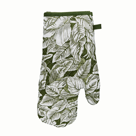 Burleigh x Bedeck of Belfast Green Hibiscus Oven Mitt