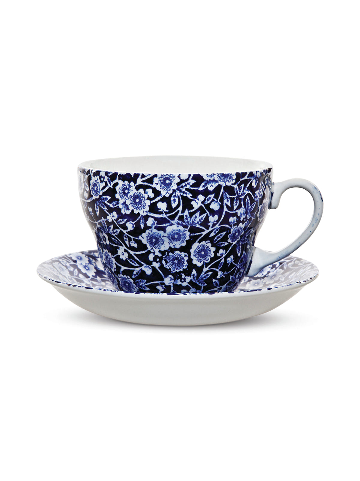 Blue Calico Breakfast Cup & Saucer