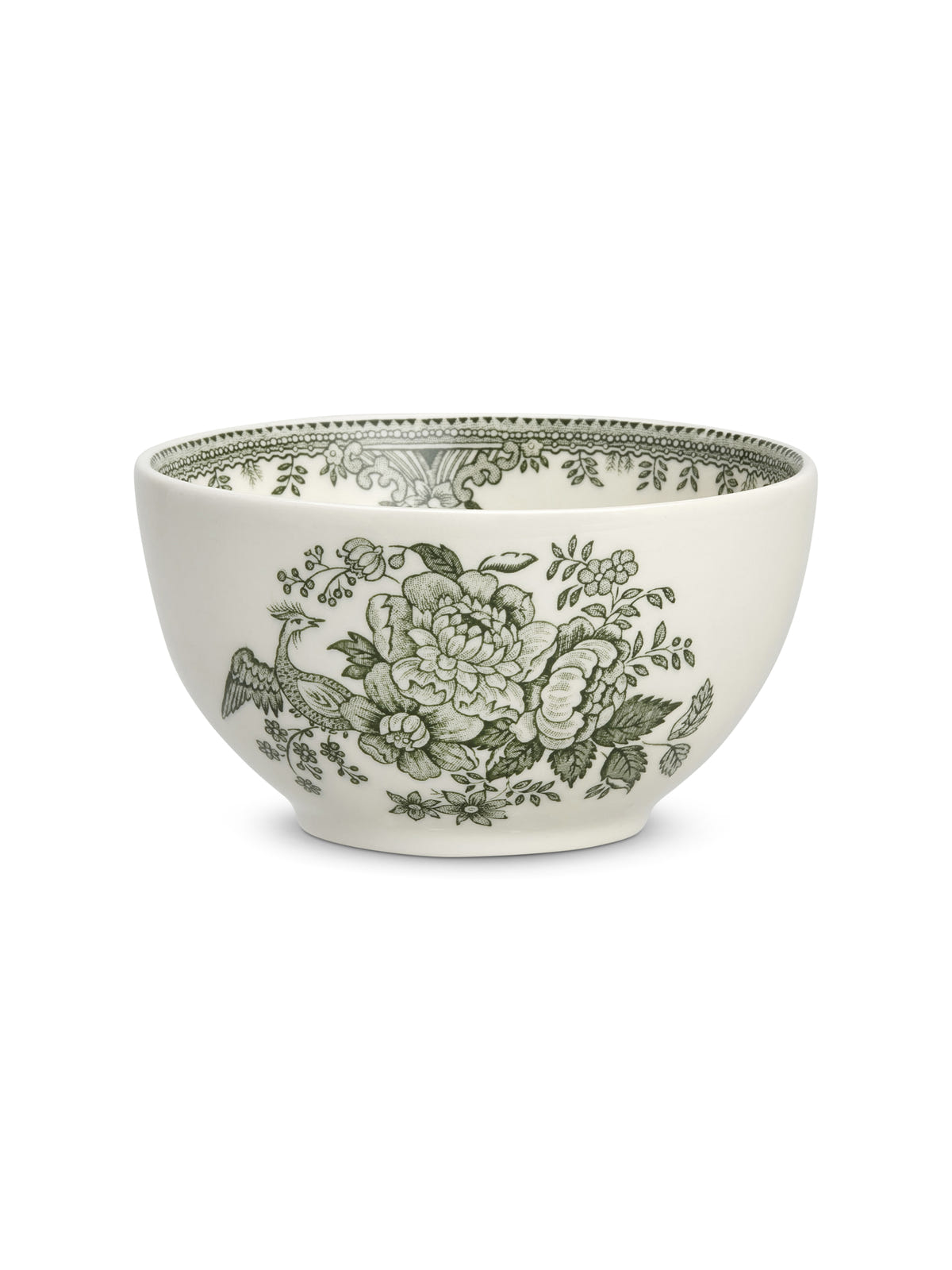 Green Asiatic Pheasants Mini Footed Bowl 12cm/5"