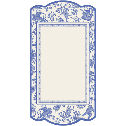 Burleigh x Hester & Cook Blue Regal Peacock Table Cards, Pack of 12