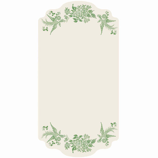 Burleigh x Hester & Cook Green Asiatic Pheasants Table Cards, Pack of 12