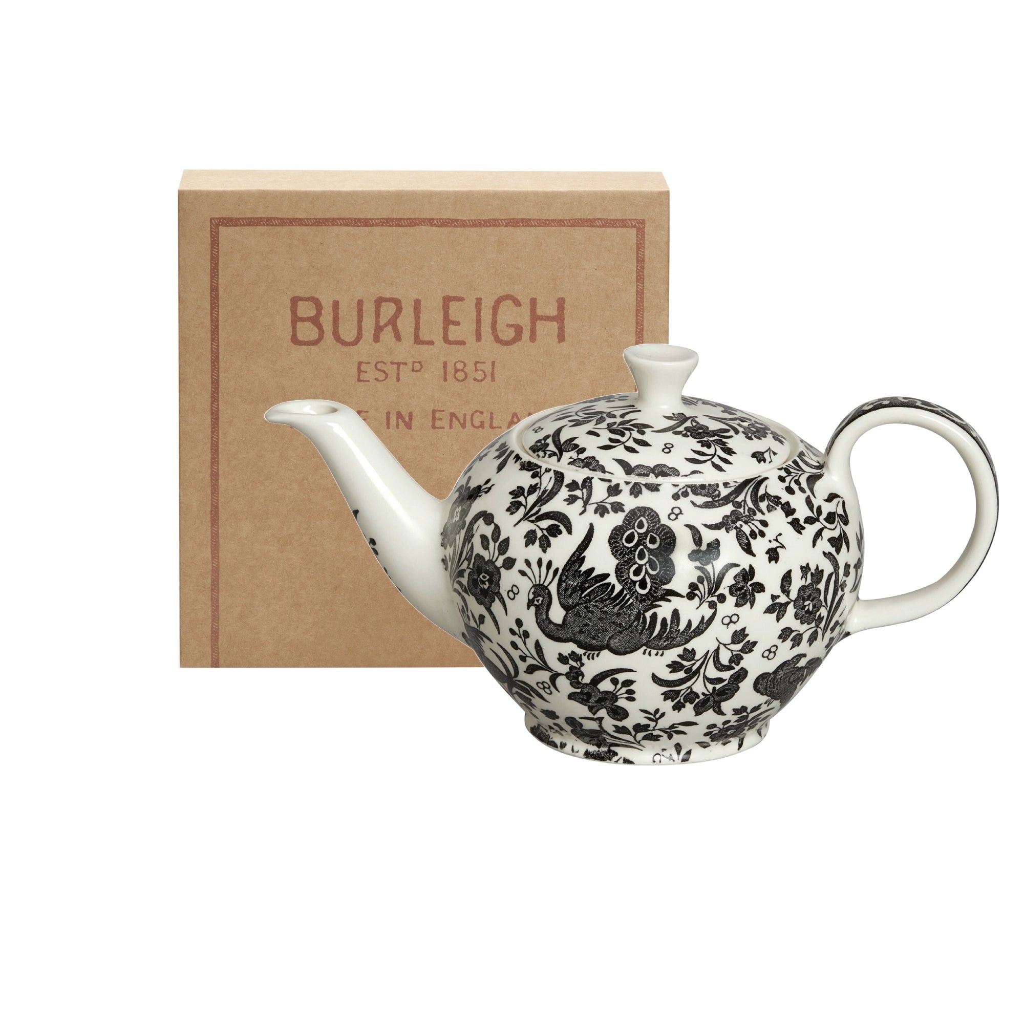 Black Regal Peacock | Burleigh Pottery