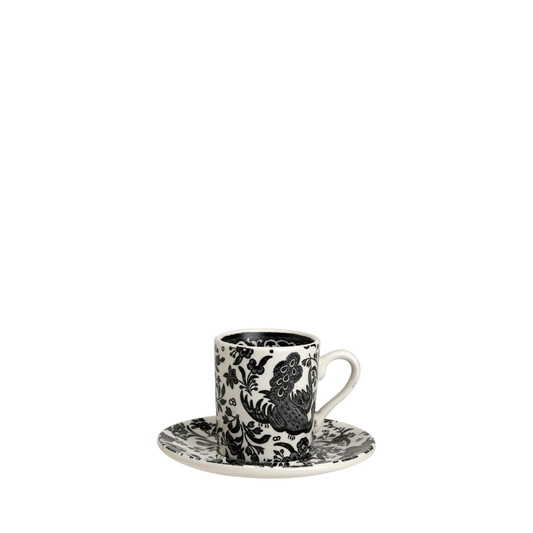 Black Regal Peacock Espresso Saucer