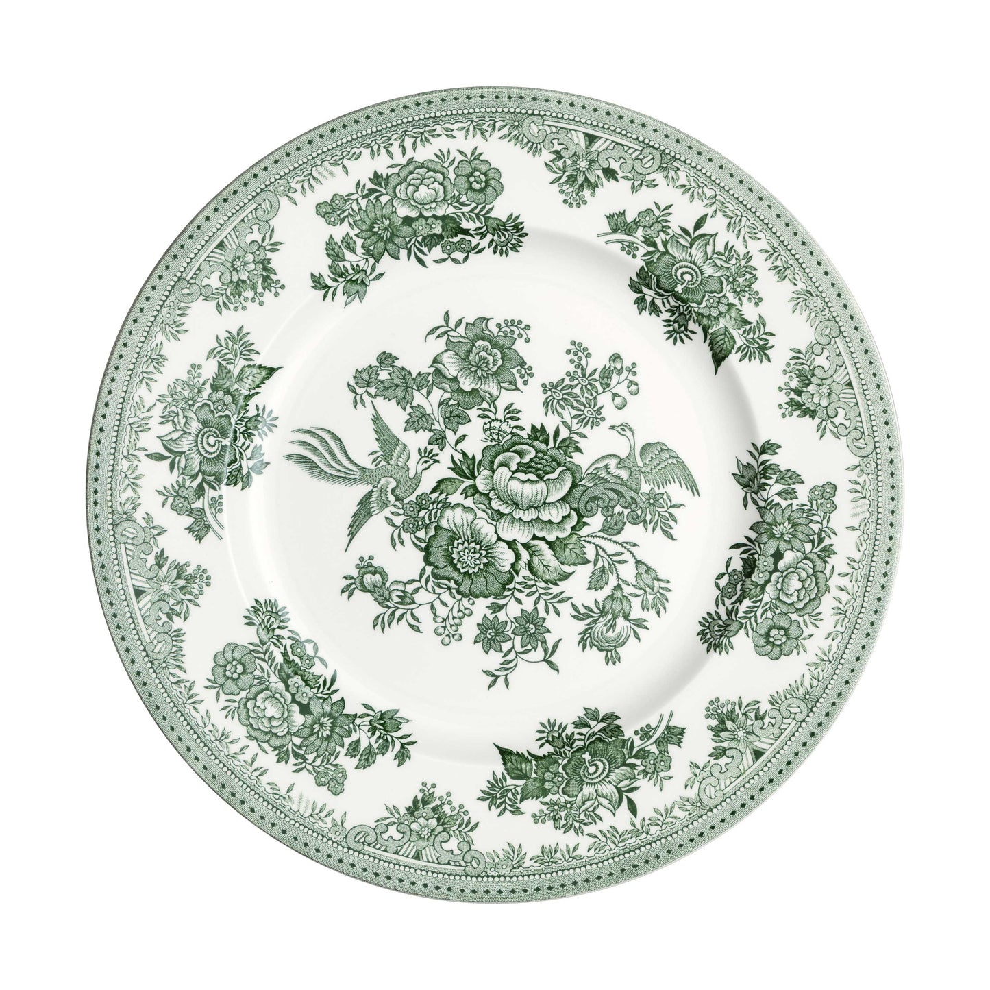 Green Asiatic Pheasants 25cm/10" Plate Seconds