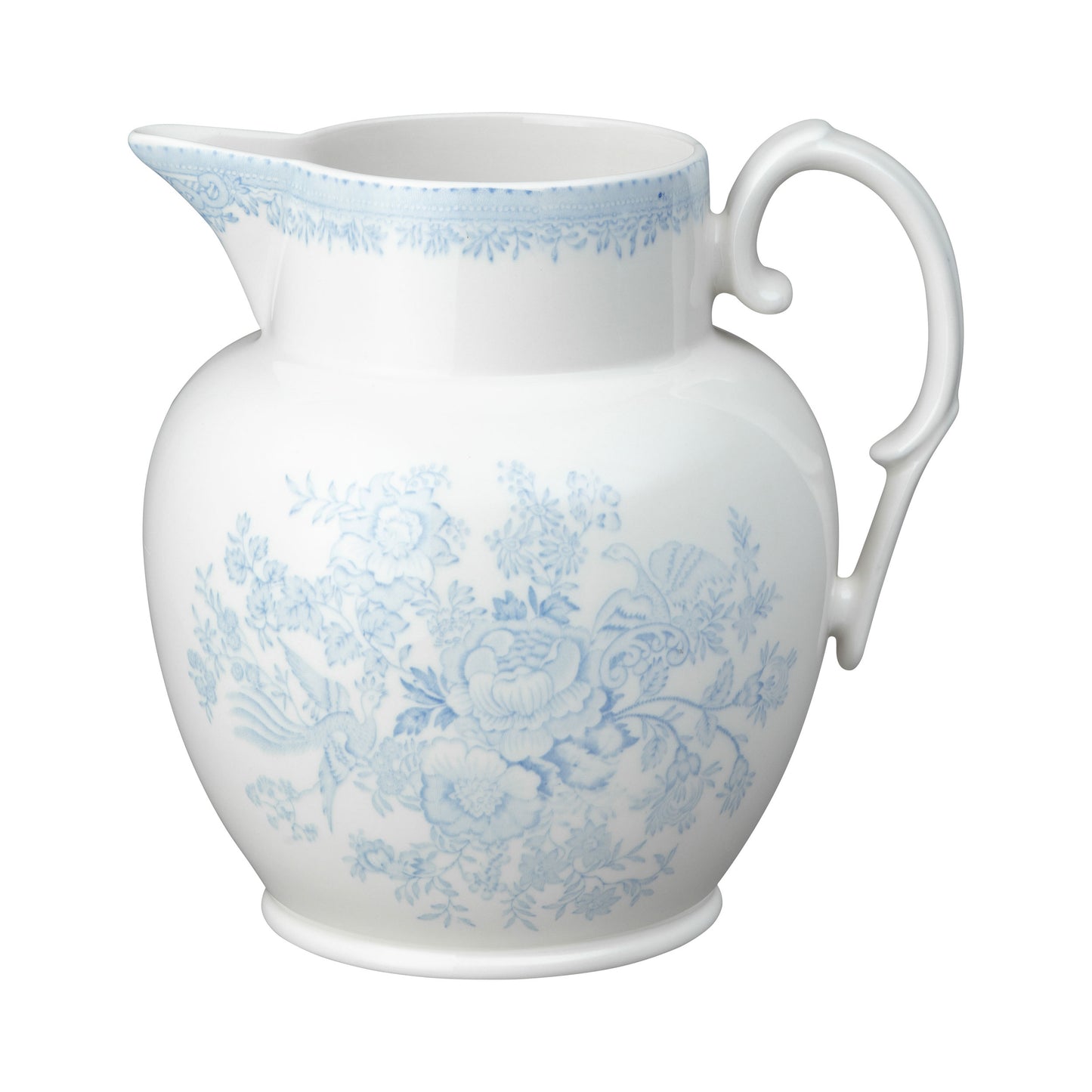 Blue Asiatic Pheasants Large Etruscan Jug 2.2ltr/4pt