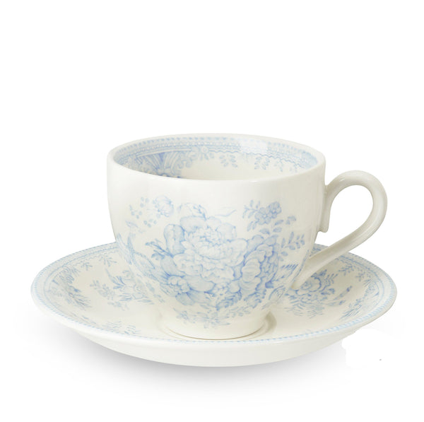 Blue Asiatic Pheasants Teacup & Saucer – Burleigh