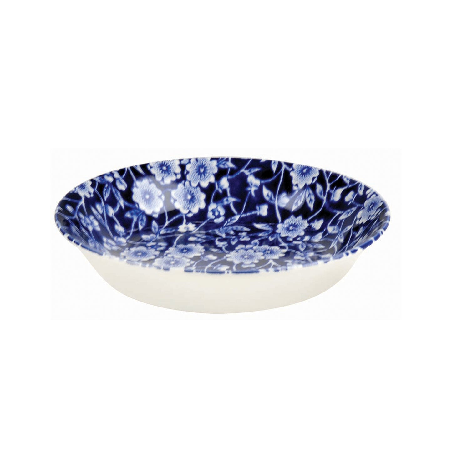 Blue Calico Butter Pat 12cm/4.75" Seconds