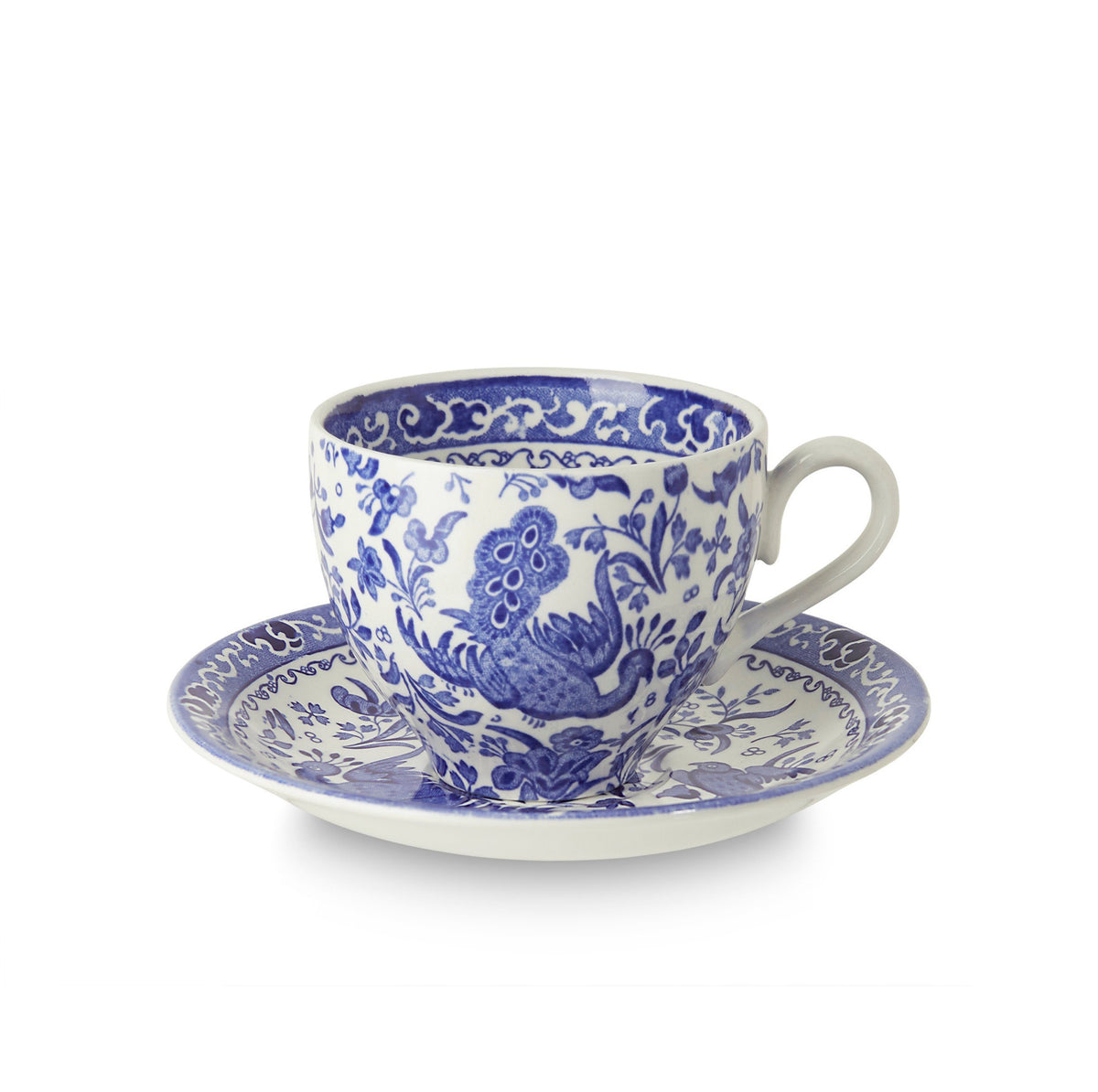 Regal Peacock Teacup & Saucer