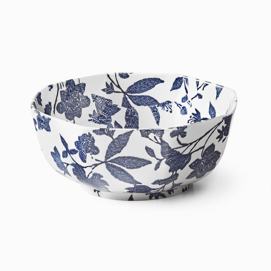 Garden Vine Indigo Octagonal Bowl
