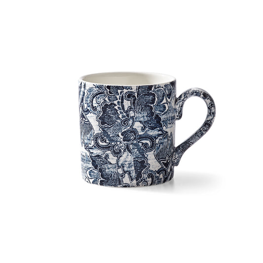 Faded Peony Indigo Mug