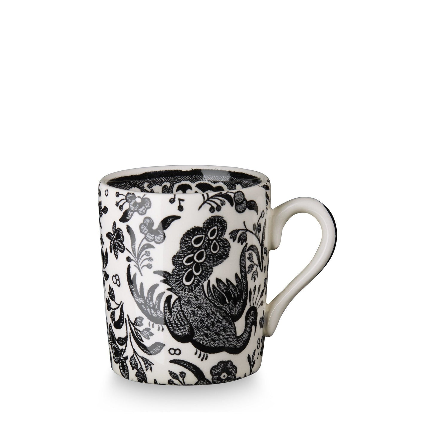 Espresso Cup - Black Regal Peacock Espresso Cup Seconds