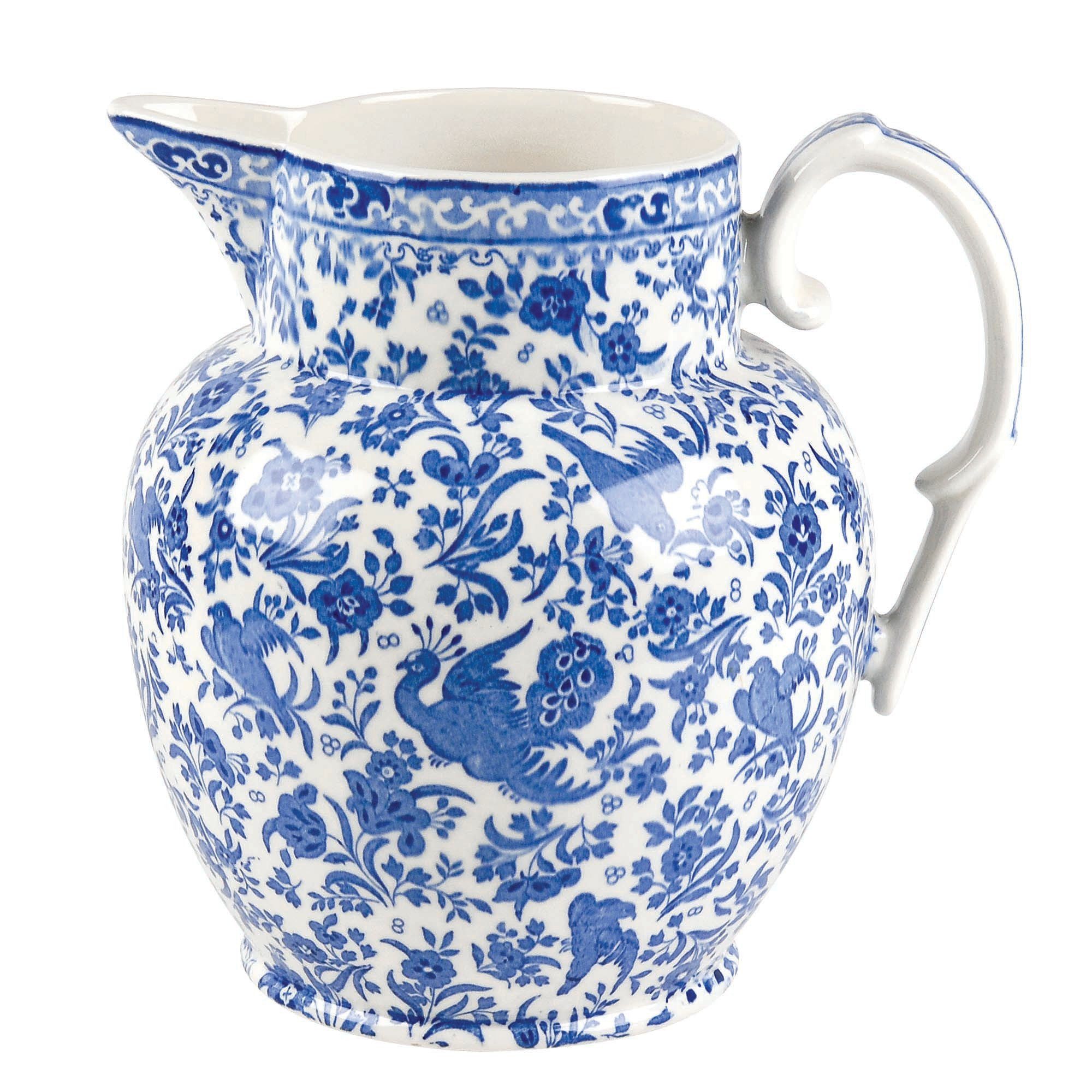 Regal Peacock Large Etruscan Jug
