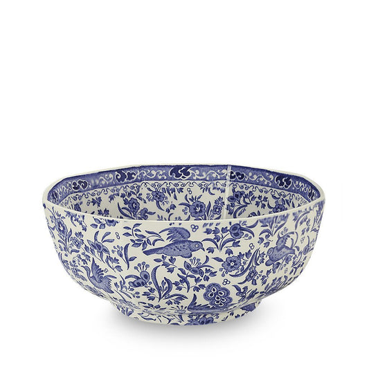 Hexagon Bowl - Blue Regal Peacock Medium Octagonal Bowl 20.5cm/8" Seconds