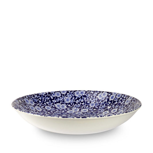 Pasta Bowl - Blue Calico Pasta Bowl 23cm/9" Seconds