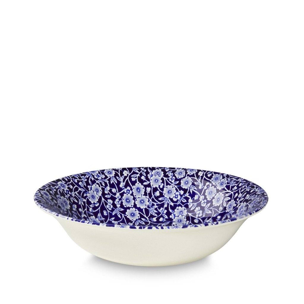 Pudding/Soup Bowl - Blue Calico Pudding / Soup Bowl 20.5cm/8" Seconds