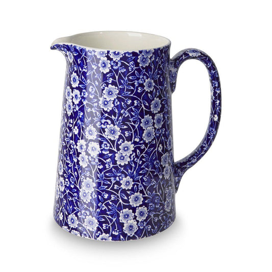 Tankard Jug - Blue Calico Large Tankard Jug 1.1L/2pt Seconds