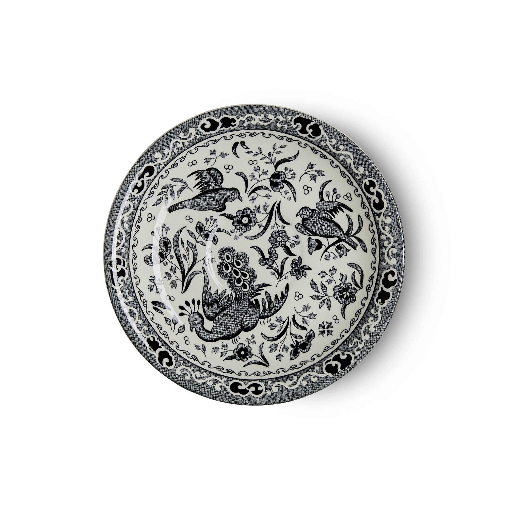 Black Regal Peacock | Burleigh Pottery