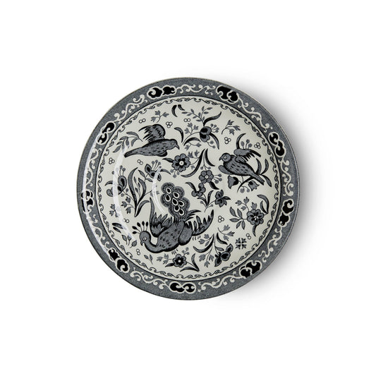 Tea Saucer - Black Regal Peacock Tea Saucer Seconds
